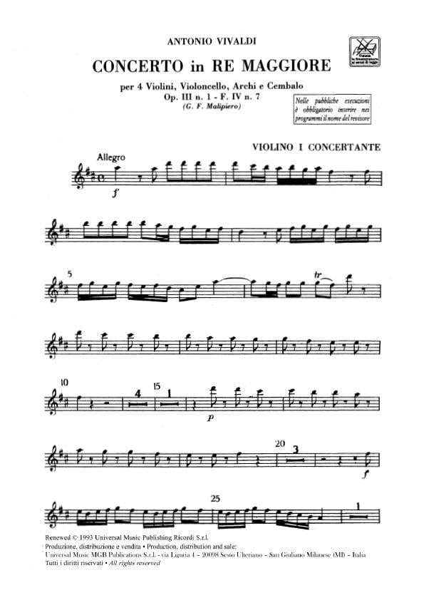 Concerti Per Vl. E Vc. Solisti, Archi E B.C.: Per